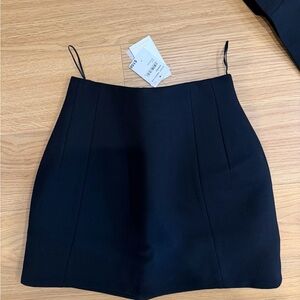 Good American Black Mini Skirt